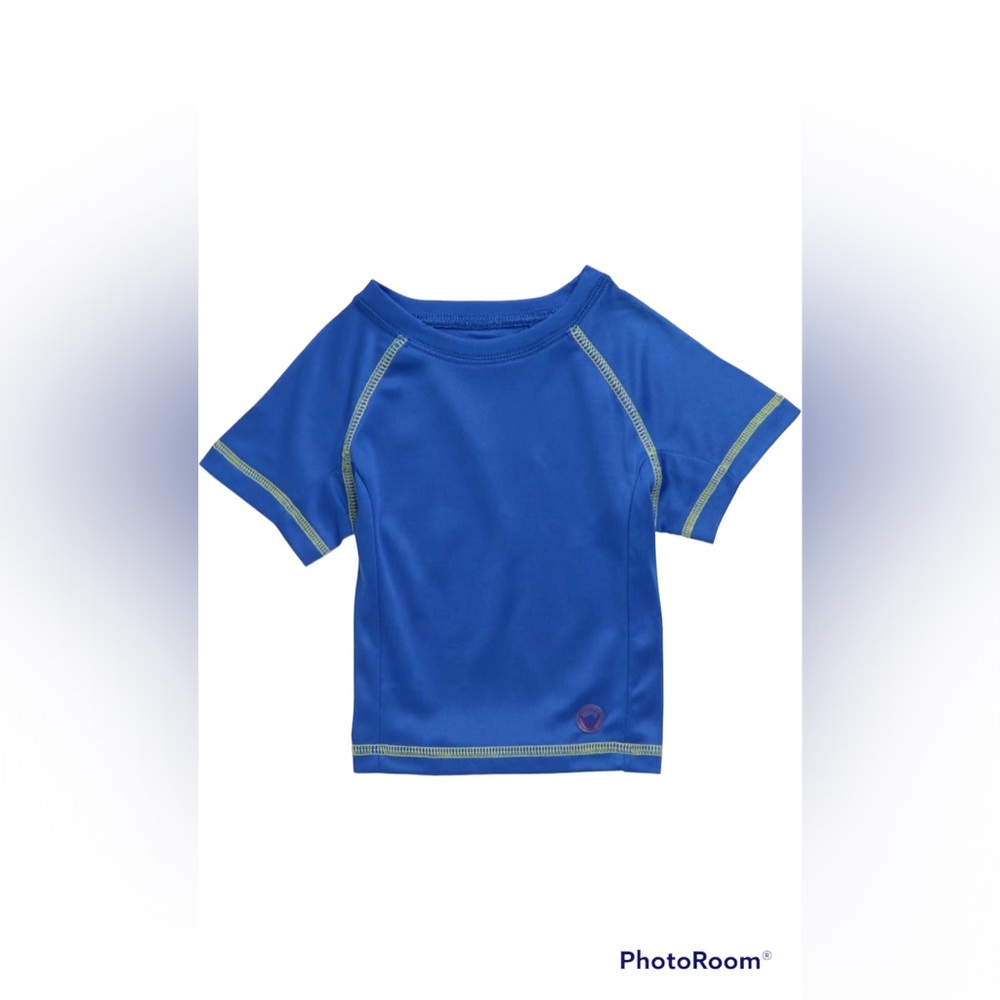 Beach Bros Little Boys Royal Blue Short Sleeve Rash guard| size: 4T